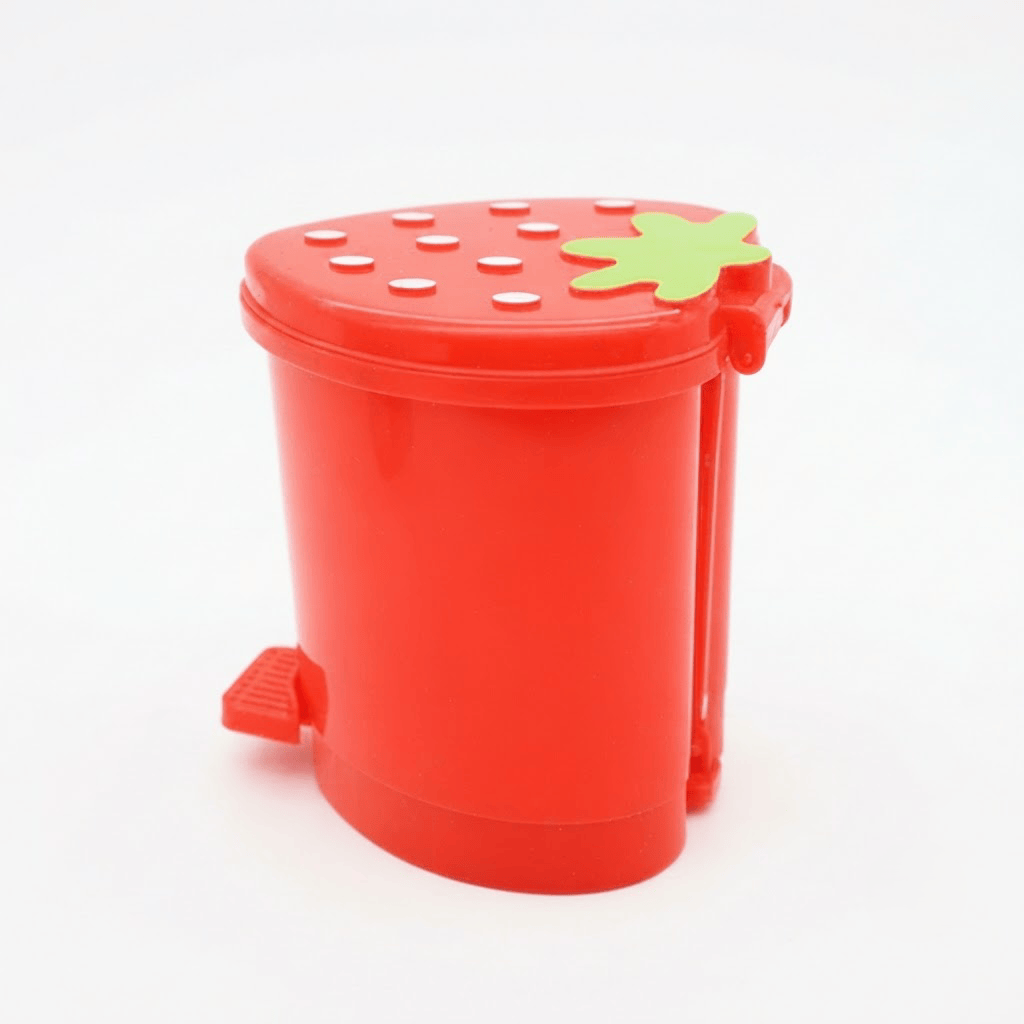 Mini poubelle de bureau originale design fraise