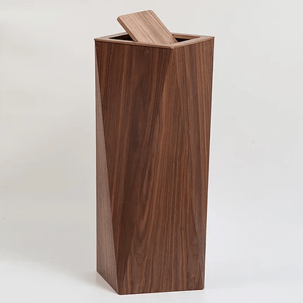 Poubelle Cuisine Design en Bois – Style Nordique Rectangulaire