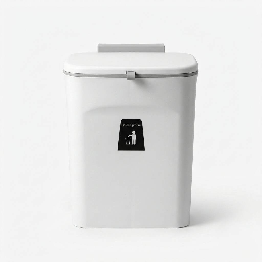 Poubelle sous évier 9L coulissante et murale – Gain de place cuisine