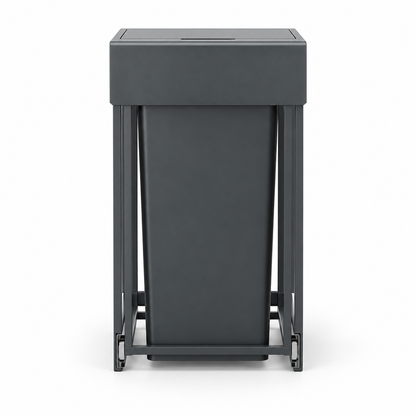 Poubelle sous évier coulissante 2x15L – Double compartiment de tri