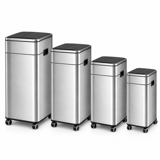 Poubelle automatique 50L en acier inoxydable – Design et intelligente