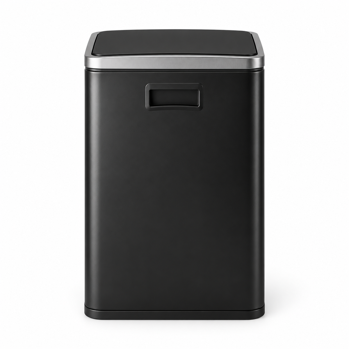 Poubelle cuisine 50L noire en acier – Design élégant et robuste