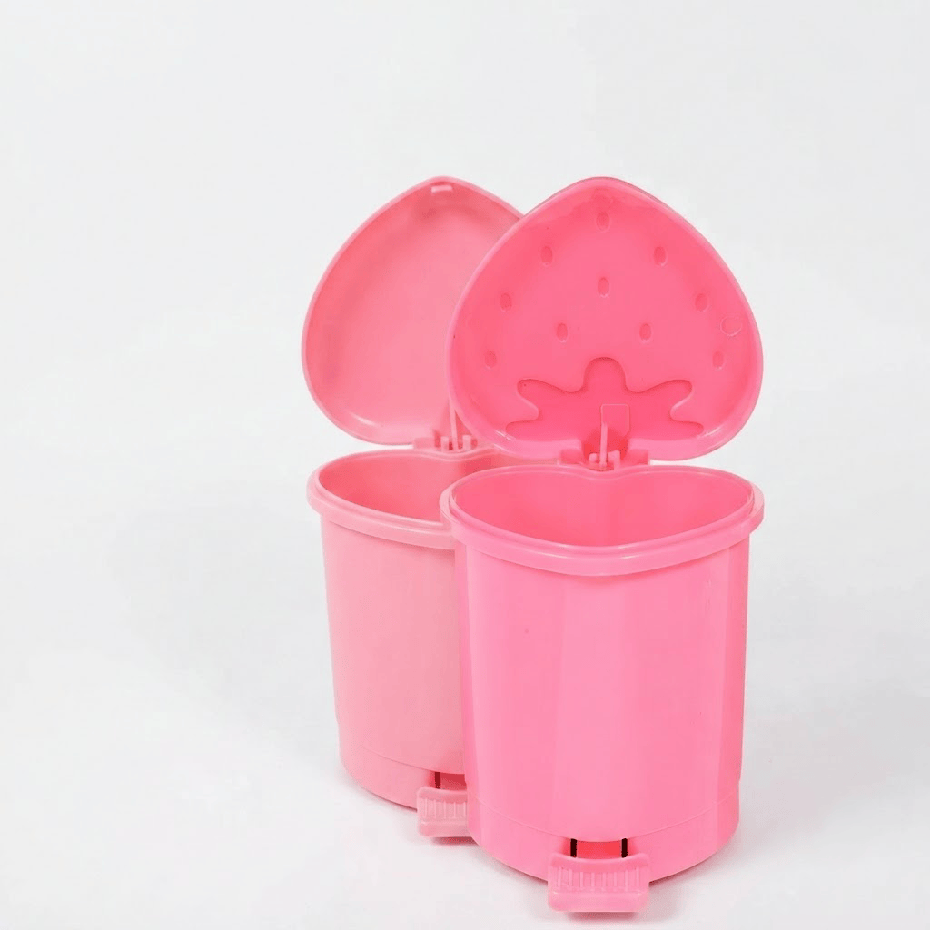 Mini poubelle de bureau originale design fraise