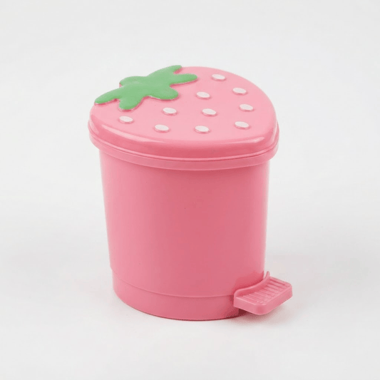 Mini poubelle de bureau originale design fraise