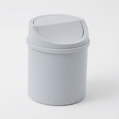 Mini poubelle de salle de bain et bureau compacte à couvercle rabattable