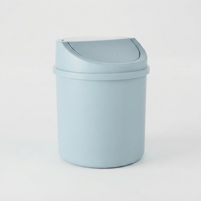 Mini poubelle de salle de bain et bureau compacte à couvercle rabattable