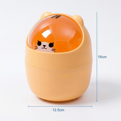 Petite poubelle de bureau Kawaii – Rangement design pour votre espace