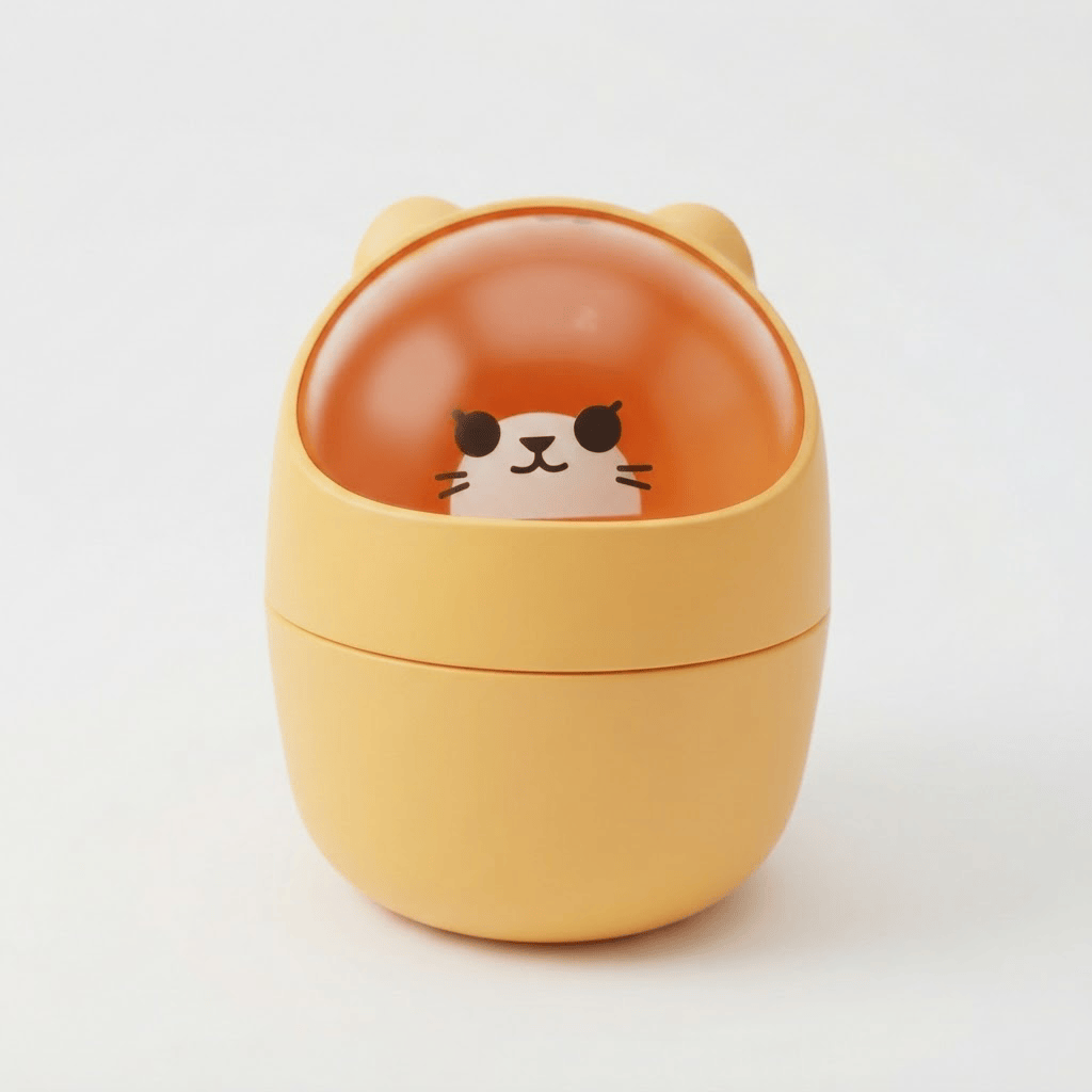 Petite poubelle de bureau Kawaii – Rangement design pour votre espace