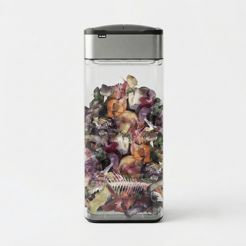 Poubelle automatique 50L en acier inoxydable – Design et intelligente