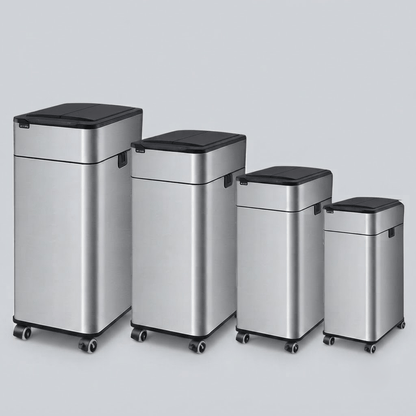 Poubelle automatique 50L en acier inoxydable – Design et intelligente