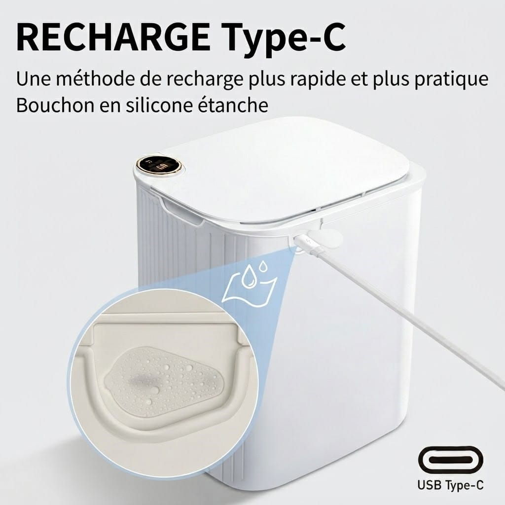 Poubelle Automatique Intelligente avec Affichage Numérique