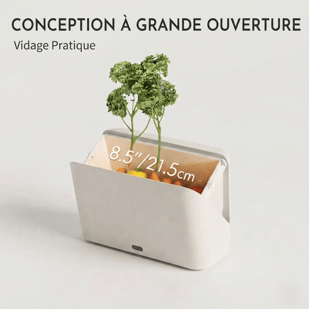 Poubelle automatique murale  – Design compact pour cuisine et salle de bain