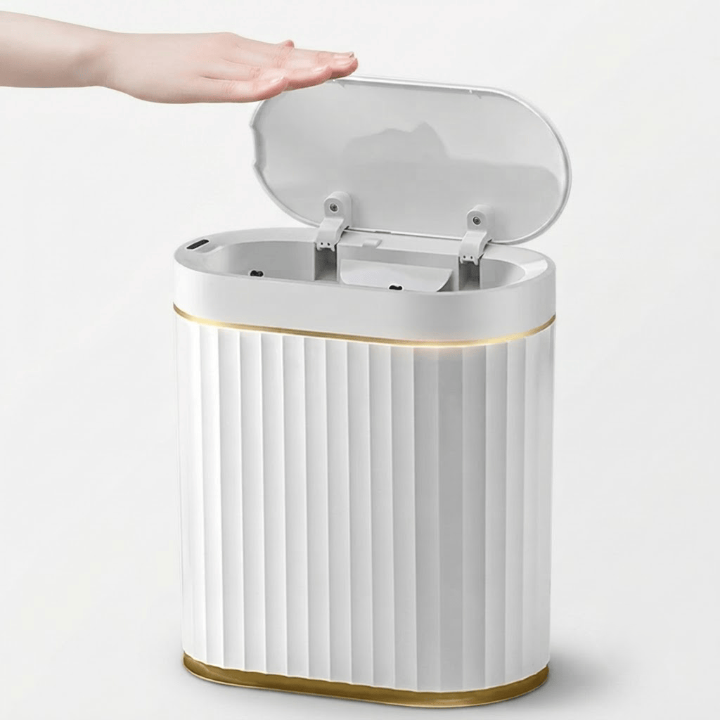 Poubelle coulissante sous évier double compartiment – Tri sélectif gain de place