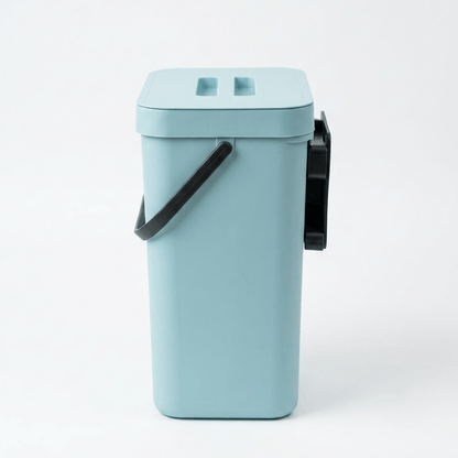 Poubelle coulissante tri sélectif 2 bacs pour meuble de cuisine