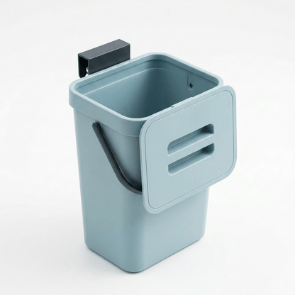 Poubelle coulissante tri sélectif 2 bacs pour meuble de cuisine