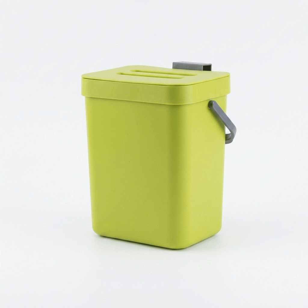 Poubelle coulissante tri sélectif 2 bacs pour meuble de cuisine