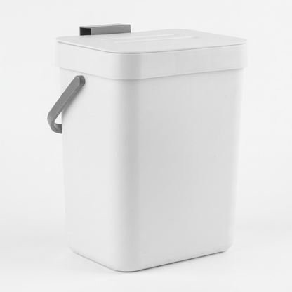 Poubelle coulissante tri sélectif 2 bacs pour meuble de cuisine
