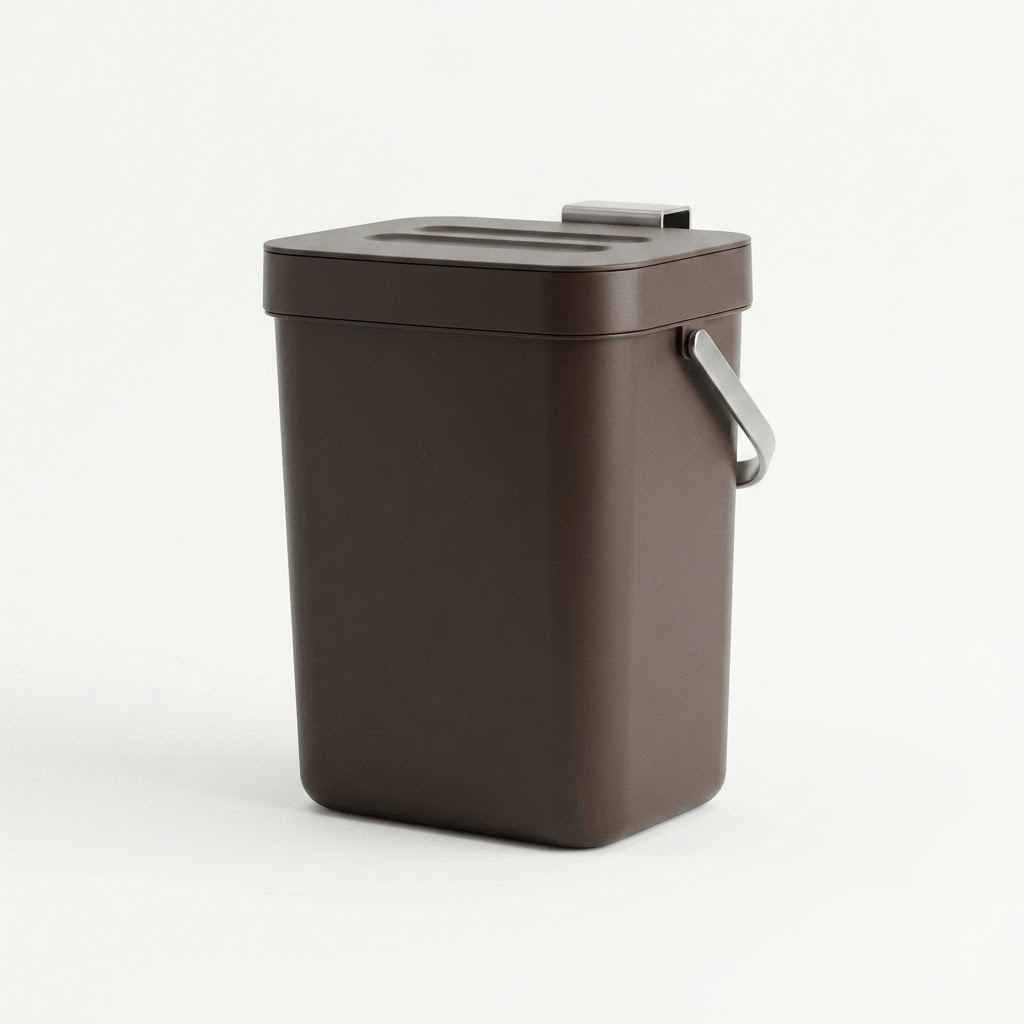 Poubelle coulissante tri sélectif 2 bacs pour meuble de cuisine
