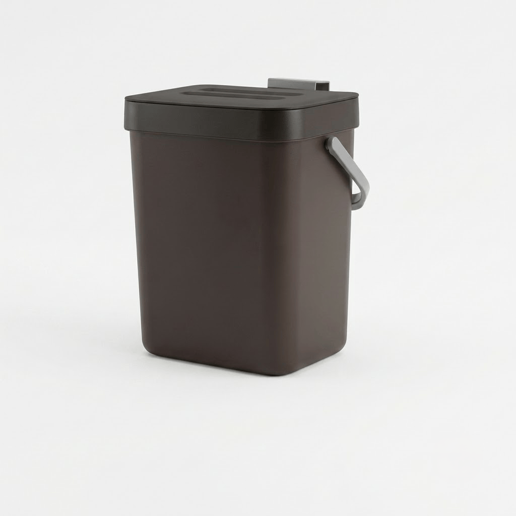 Poubelle coulissante tri sélectif 2 bacs pour meuble de cuisine