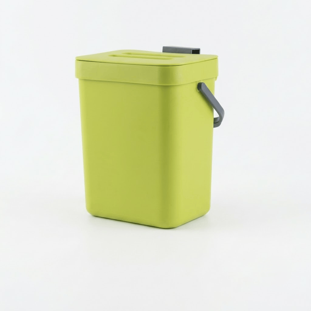 Poubelle coulissante tri sélectif 2 bacs pour meuble de cuisine