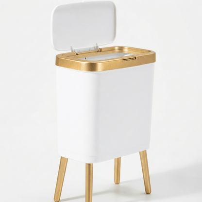 Poubelle Cuisine Design 15L - Étroite, Haut sur Pieds et Pratique
