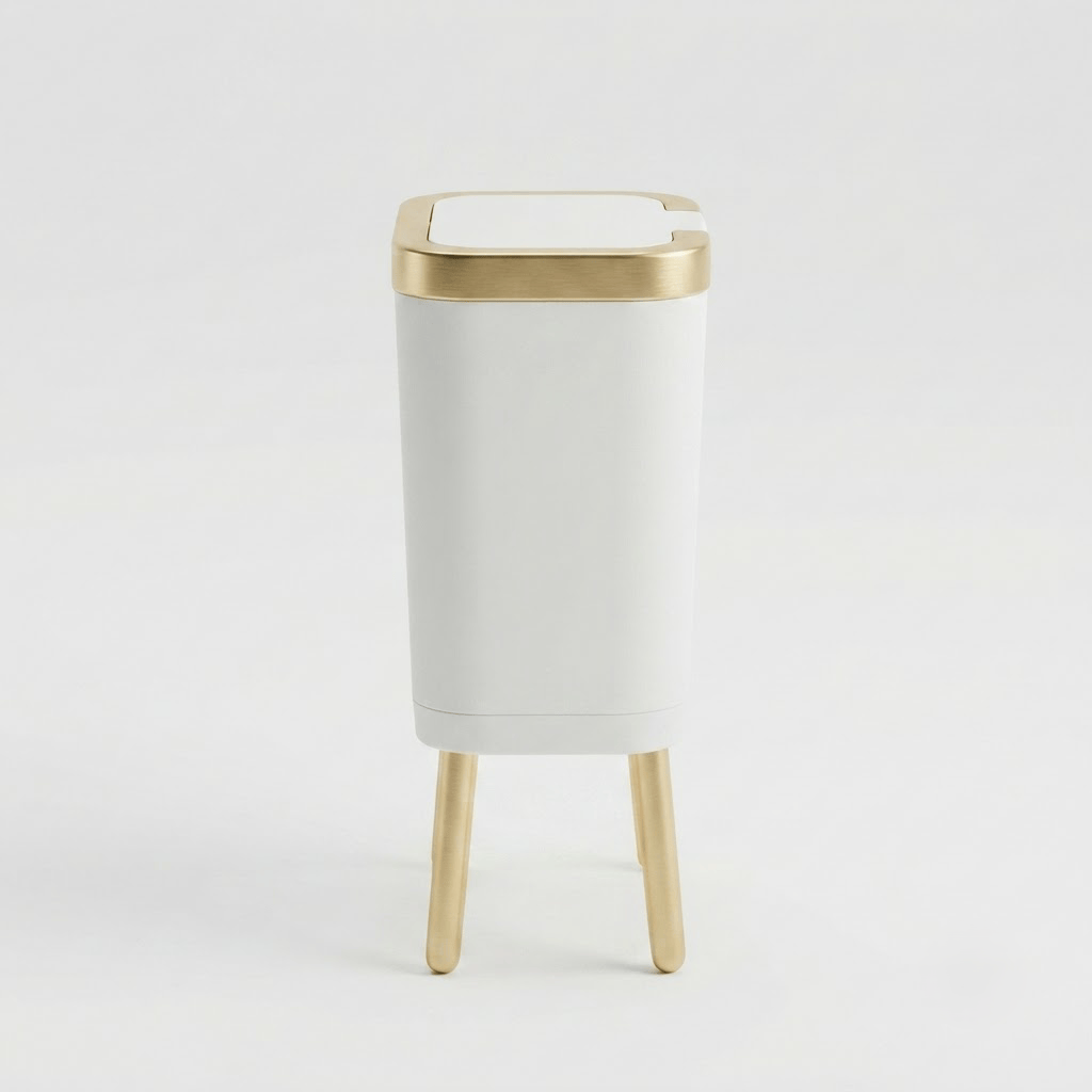 Poubelle Cuisine Design 15L - Étroite, Haut sur Pieds et Pratique
