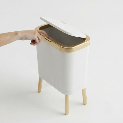 Poubelle Cuisine Design 15L - Étroite, Haut sur Pieds et Pratique