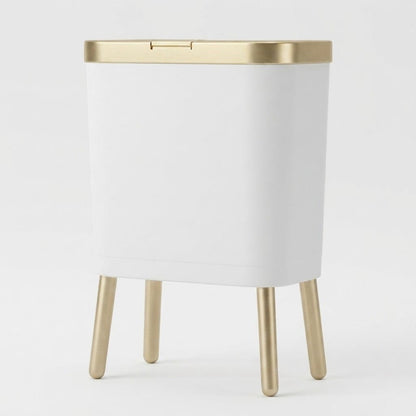 Poubelle Cuisine Design 15L - Étroite, Haut sur Pieds et Pratique