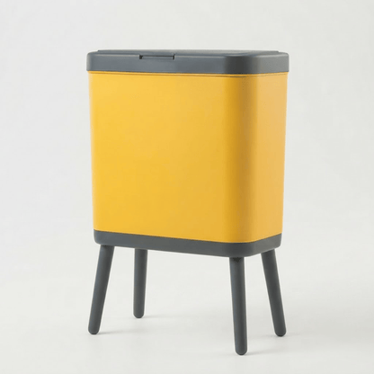 Poubelle Cuisine Design 15L - Étroite, Haut sur Pieds et Pratique