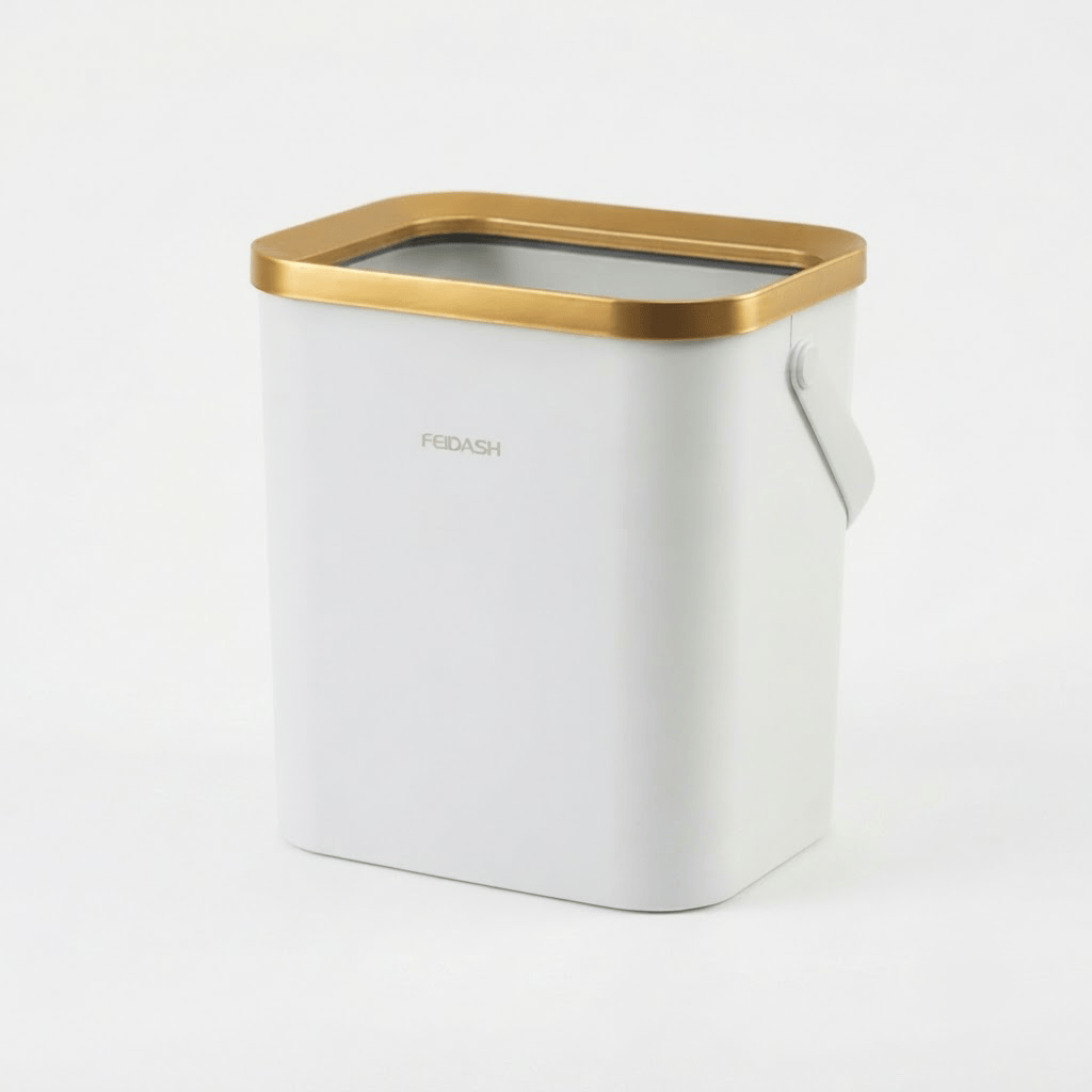 Poubelle Cuisine Design 15L - Étroite, Haut sur Pieds et Pratique