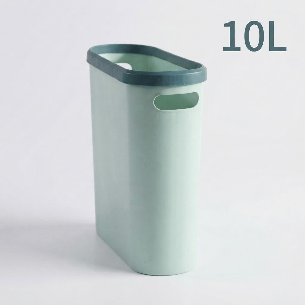Poubelle Cuisine Design en Bois Rectangulaire avec Couvercle Basculant