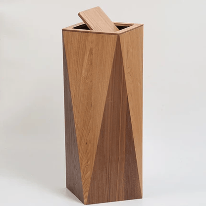 Poubelle Cuisine Design en Bois – Style Nordique Rectangulaire