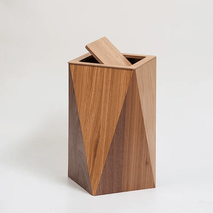 Poubelle Cuisine Design en Bois – Style Nordique Rectangulaire