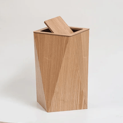 Poubelle Cuisine Design en Bois – Style Nordique Rectangulaire