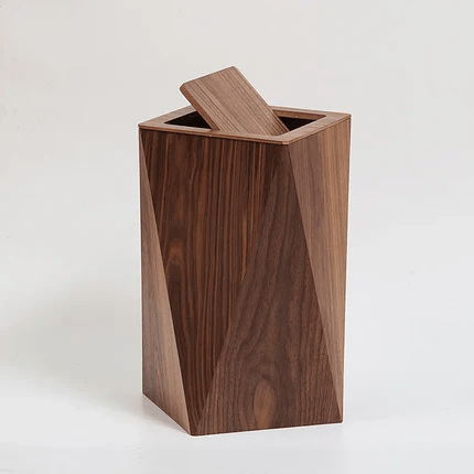 Poubelle Cuisine Design en Bois – Style Nordique Rectangulaire