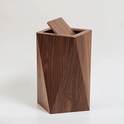 Poubelle Cuisine Design en Bois – Style Nordique Rectangulaire