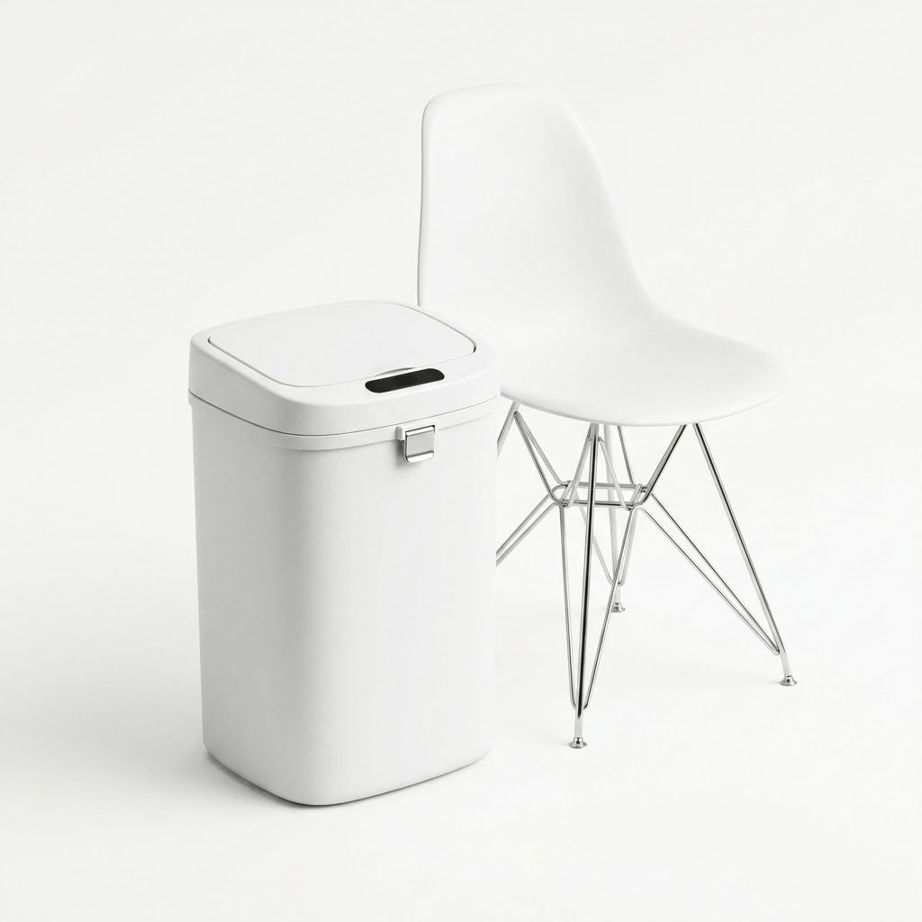 Poubelle de Cuisine Automatique 12L – Design Épuré et Hygiénique