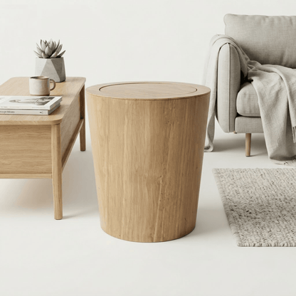 Poubelle de Salle de Bain Bois - 9L Design & Nature