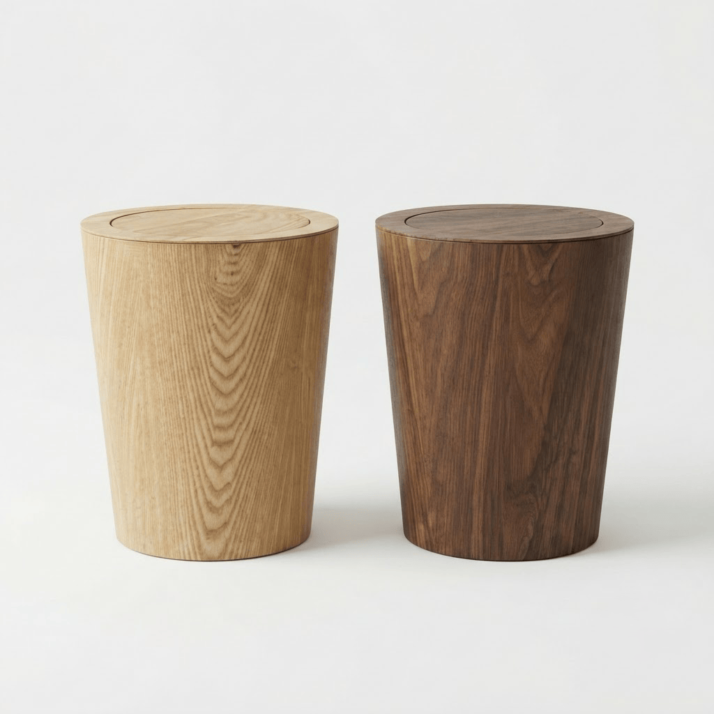 Poubelle de Salle de Bain Bois - 9L Design & Nature