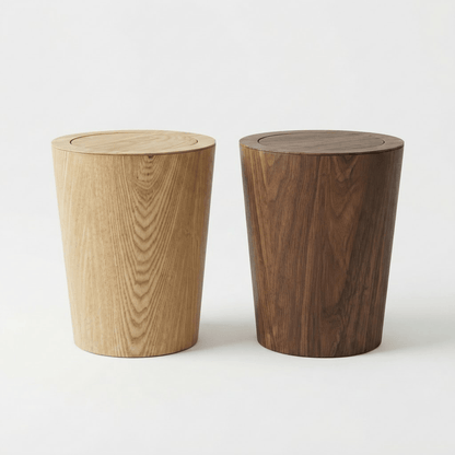 Poubelle de Salle de Bain Bois - 9L Design & Nature
