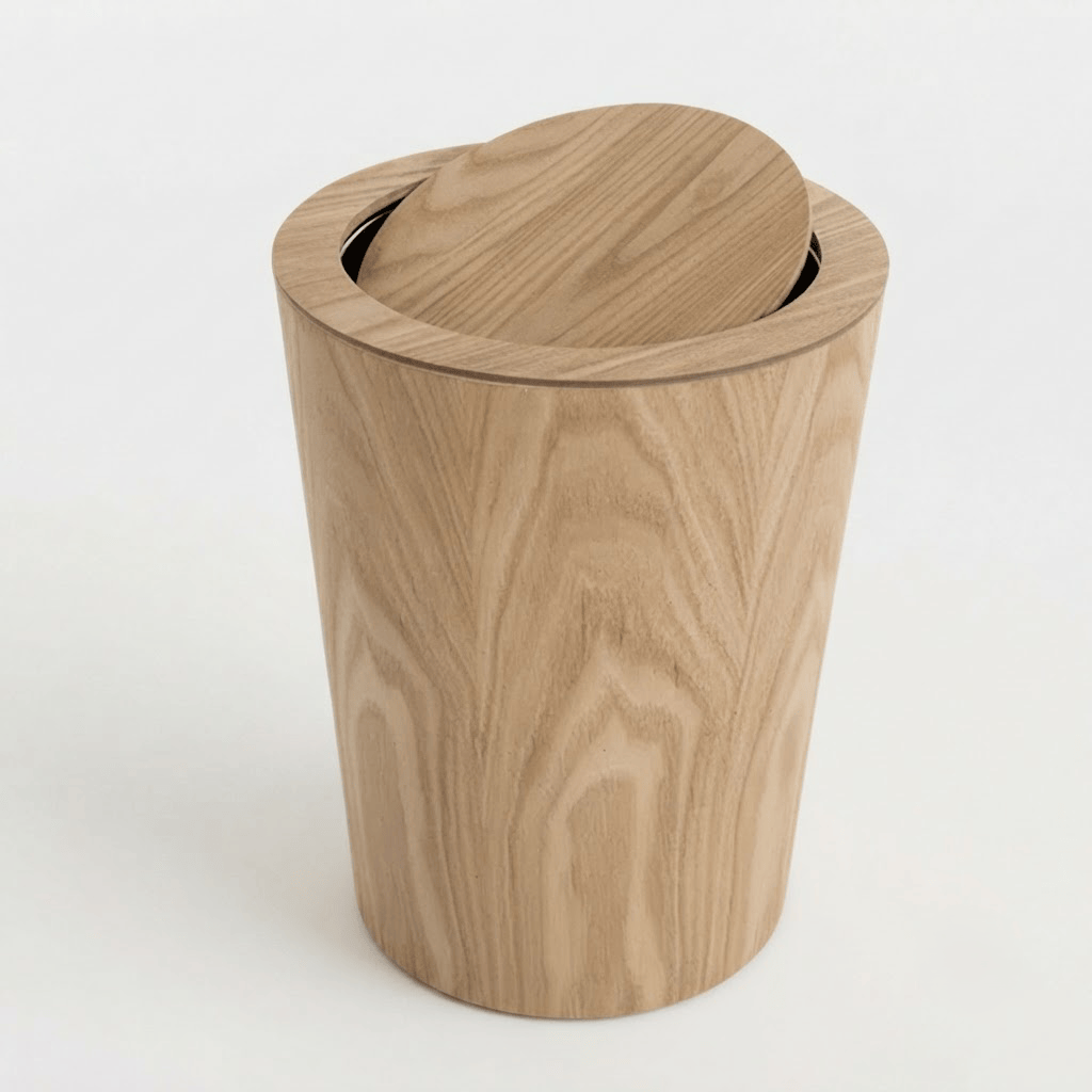 Poubelle de Salle de Bain Bois - 9L Design & Nature