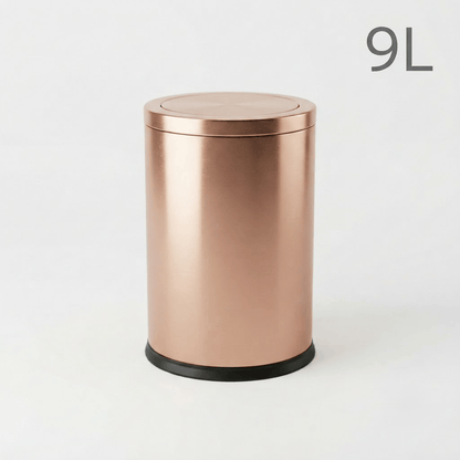 Poubelle Salle de Bain Design 9L - Acier Inoxydable à Couvercle Pivotant