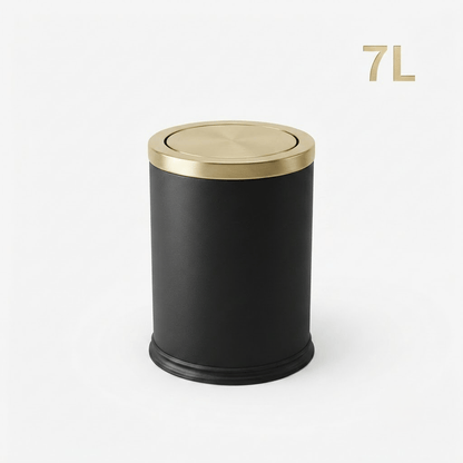 Poubelle Salle de Bain Design 9L - Acier Inoxydable à Couvercle Pivotant
