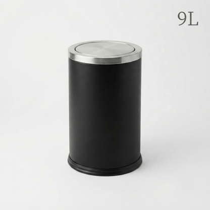 Poubelle Salle de Bain Design 9L - Acier Inoxydable à Couvercle Pivotant