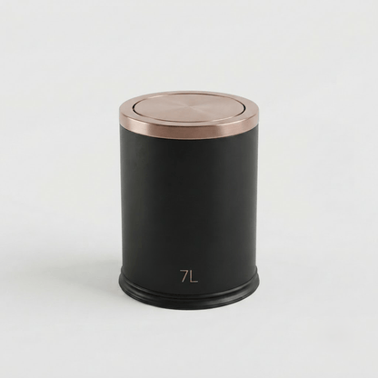 Poubelle Salle de Bain Design 9L - Acier Inoxydable à Couvercle Pivotant