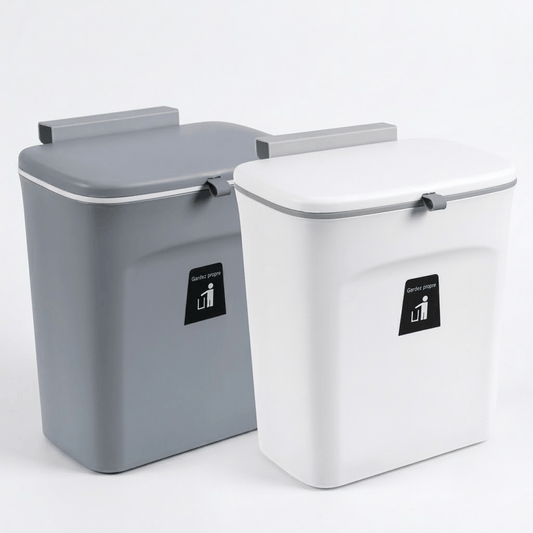 Poubelle sous évier 9L coulissante et murale – Gain de place cuisine