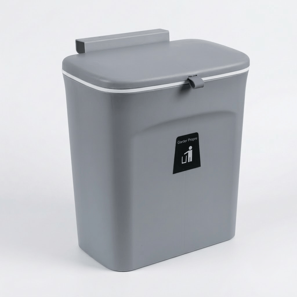 Poubelle sous évier 9L coulissante et murale – Gain de place cuisine