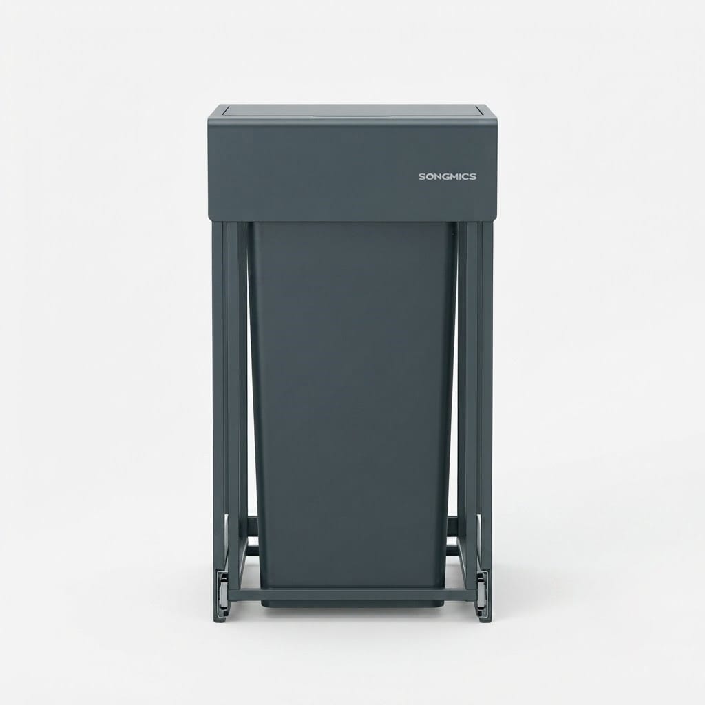 Poubelle sous évier coulissante 2x15L – Double compartiment de tri